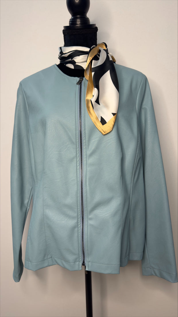 Jacka i veganskt skinn